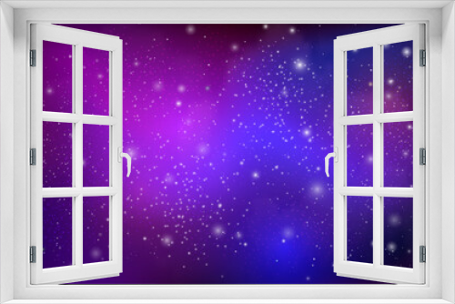 Fototapeta Naklejka Na Ścianę Okno 3D - Space background with realistic nebula and shining stars. Colorful cosmos with stardust and Milky Way. Magic color galaxy. Infinite universe and starry night. Vector illustration