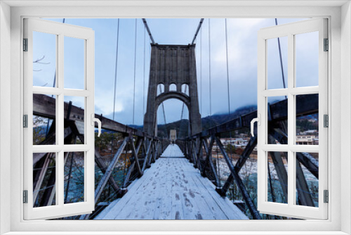 Fototapeta Naklejka Na Ścianę Okno 3D - Momosuke Bridge in Nagano, Japan