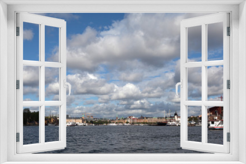 Fototapeta Naklejka Na Ścianę Okno 3D - Вид на Стокгольм с воды. Швеция.