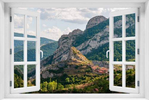 Fototapeta Naklejka Na Ścianę Okno 3D - landscape with mountains