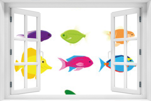 Fototapeta Naklejka Na Ścianę Okno 3D - fish set