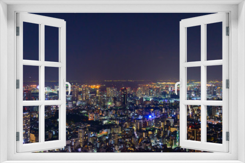 Fototapeta Naklejka Na Ścianę Okno 3D - Tokyo in the twilight, direction to Odaiba