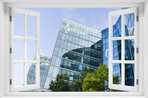 Fototapeta Naklejka Na Ścianę Okno 3D - Modern glass facades in London