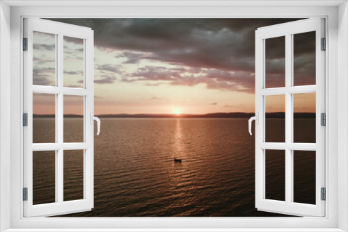 Fototapeta Naklejka Na Ścianę Okno 3D - Balaton sunset 
