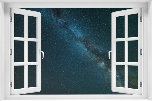 Fototapeta Naklejka Na Ścianę Okno 3D - Blue night sky, Milky Way