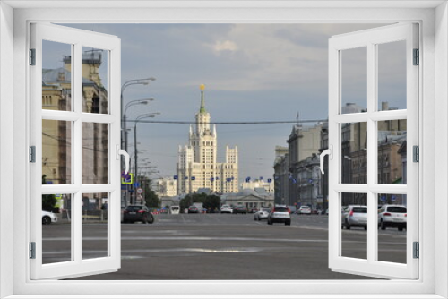 Fototapeta Naklejka Na Ścianę Okno 3D - Ulice Moskwy, Rosja. Zabytki, fasady, Plac Czerwony, Kreml, Teatr Wielki