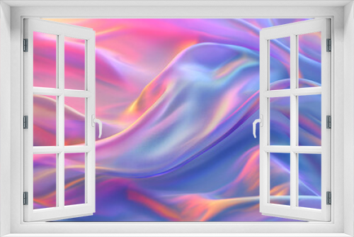 Holographic liquid background. Holograph color texture with foil effect. Halographic iridescent backdrop	
