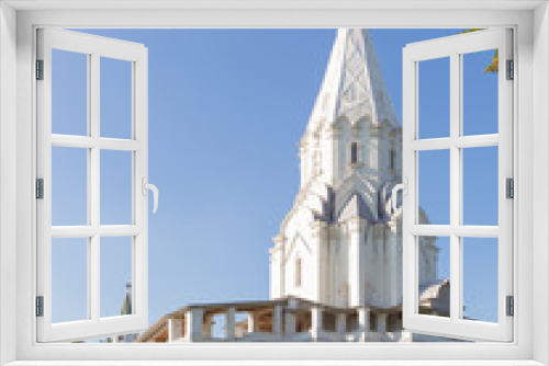 Fototapeta Naklejka Na Ścianę Okno 3D - Church of the Ascension and clear sky