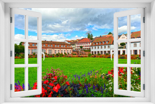 Fototapeta Naklejka Na Ścianę Okno 3D - Lustgarten und Orangerie in Erbach (Odenwald)
