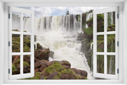 Fototapeta Naklejka Na Ścianę Okno 3D - Iguazu Wasserfälle - Argentinien