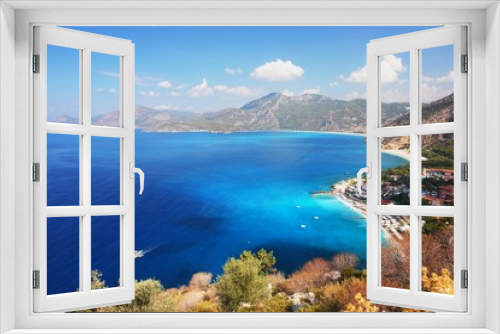 Fototapeta Naklejka Na Ścianę Okno 3D - View of the coast in Oludeniz, Turkey