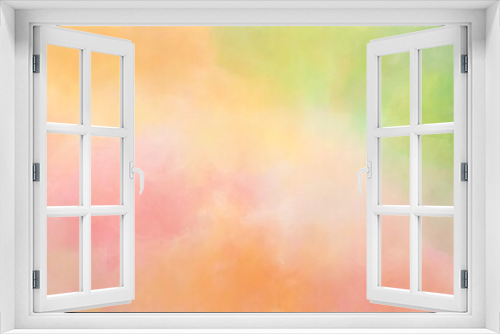 colorful watercolor background orange peach yellow pink and lime green colors painted in bright textured design