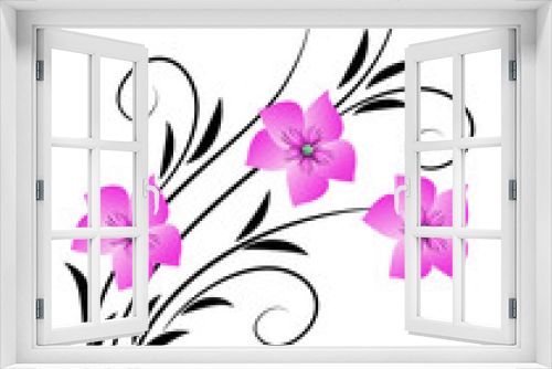 Fototapeta Naklejka Na Ścianę Okno 3D - Floral ornament