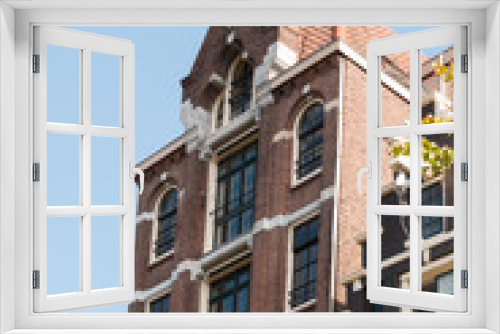 Fototapeta Naklejka Na Ścianę Okno 3D - altes haus in amsterdam