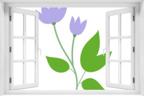 Fototapeta Naklejka Na Ścianę Okno 3D - Decorative flower. Floral plant element for beautiful design. Simple form. Vector drawing.