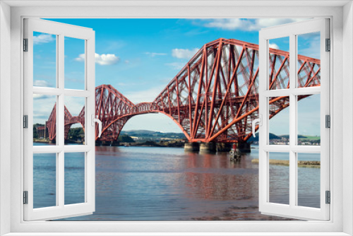 Fototapeta Naklejka Na Ścianę Okno 3D - The impressing railway bridge over the Firth of Forth