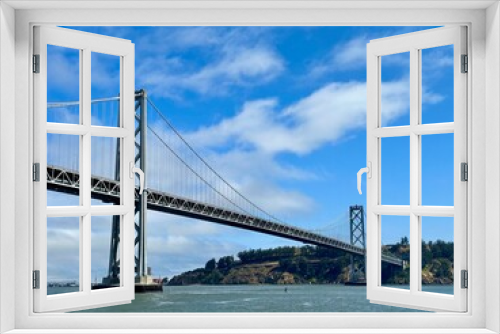 Fototapeta Naklejka Na Ścianę Okno 3D - San Francisco and Oakland - Bay Bridge