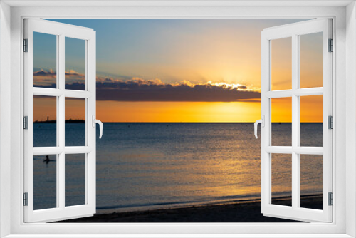 Fototapeta Naklejka Na Ścianę Okno 3D - Sunset over Anse Vata Beach, Noumea, New Caledonia