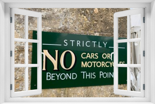 Fototapeta Naklejka Na Ścianę Okno 3D - No Cars sign