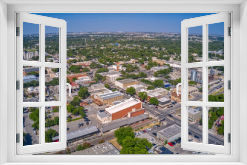 Fototapeta Naklejka Na Ścianę Okno 3D - Aerial View of New Braunfels, Texas during Summer