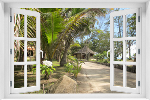 Fototapeta Naklejka Na Ścianę Okno 3D - végétation seychelles
