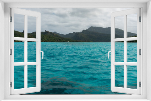 Fototapeta Naklejka Na Ścianę Okno 3D - Huahine's lagoon, French Polynesia