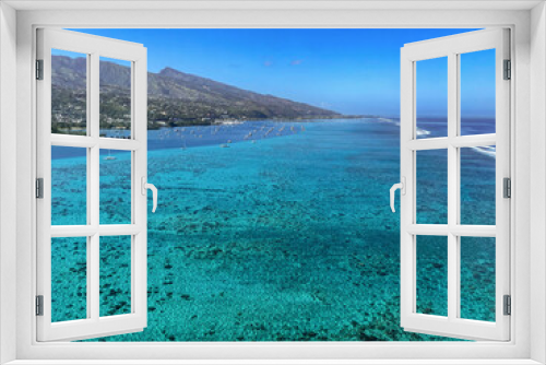 Fototapeta Naklejka Na Ścianę Okno 3D - Tahiti's lagoon