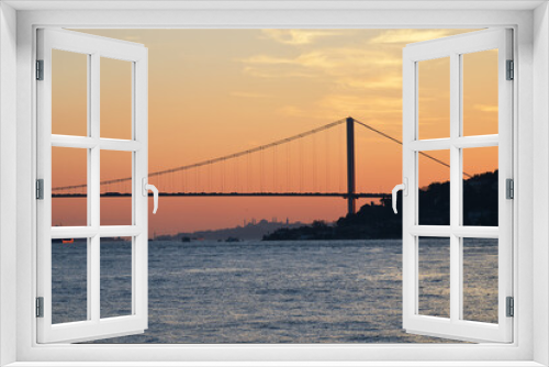 Fototapeta Naklejka Na Ścianę Okno 3D - Istanbul sunset. Panorama Istanbul and bosporus