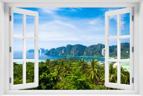Fototapeta Naklejka Na Ścianę Okno 3D - Exotic Backdrop High Viewpoint