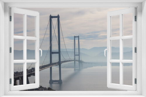 Fototapeta Naklejka Na Ścianę Okno 3D - Osman Gazi Bridge (Izmit Bay Bridge). Izmit, Kocaeli, Turkey