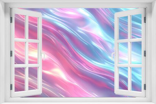 Abstract pink and blue, holographic background