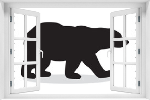 Fototapeta Naklejka Na Ścianę Okno 3D - bear Silhouette,  bear Vector Silhouette, bear Free Silhouette, bear Silhouette Vector, bear, bear icon,																									