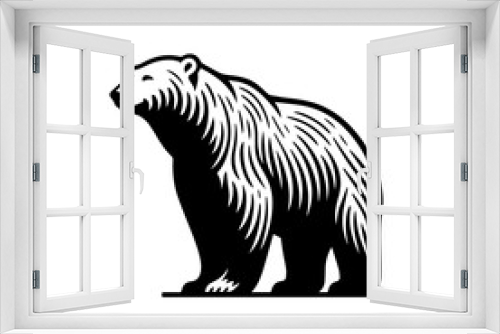 Fototapeta Naklejka Na Ścianę Okno 3D - Polar Bear Vector Logo Art