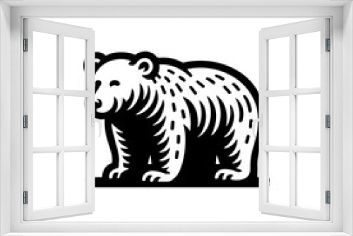 Fototapeta Naklejka Na Ścianę Okno 3D - Polar Bear Vector Logo Art