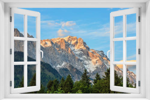 Fototapeta Naklejka Na Ścianę Okno 3D - Zugspitze top of Germany