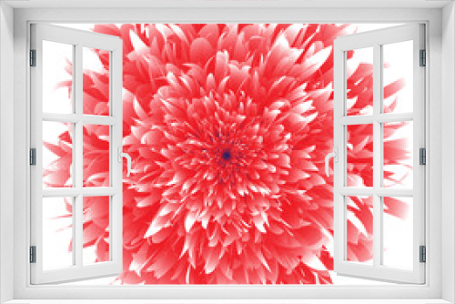 Fototapeta Naklejka Na Ścianę Okno 3D - red dahlia flower- illustration png