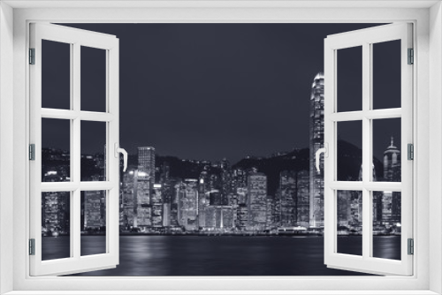 Fototapeta Naklejka Na Ścianę Okno 3D - Victoria Harbor of Hong Kong