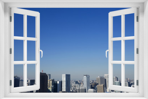 Fototapeta Naklejka Na Ścianę Okno 3D - 東京タワーからの展望