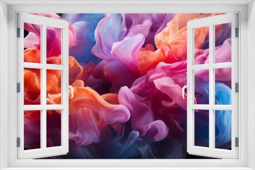 Abstract multi colored backgrounds paint vibrant colors in nature generated by AI