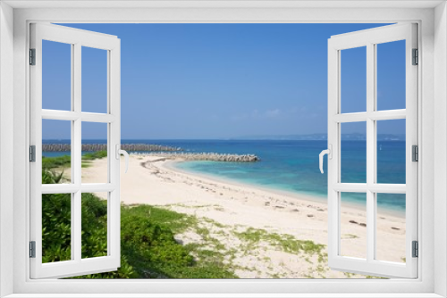Fototapeta Naklejka Na Ścianę Okno 3D - 沖縄のビーチ・久高島