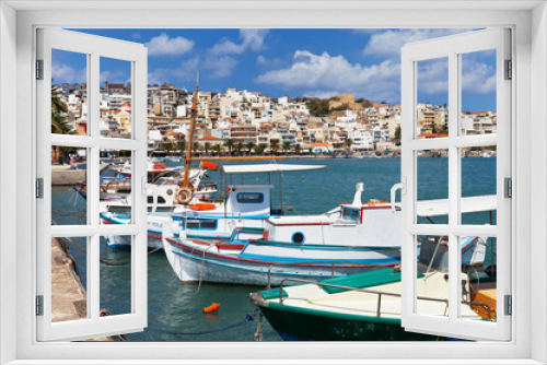 Fototapeta Naklejka Na Ścianę Okno 3D - Quay in Sitia, Crete, Greece