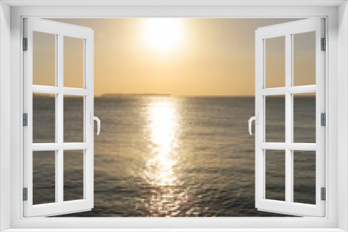 Fototapeta Naklejka Na Ścianę Okno 3D - sunset over the sea