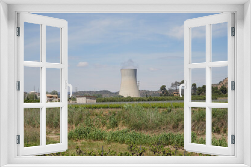 Fototapeta Naklejka Na Ścianę Okno 3D - Nuclear power plant