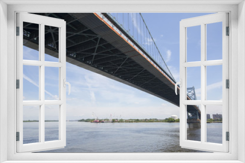 Fototapeta Naklejka Na Ścianę Okno 3D - Benjamin Franklin Bridge, Philadelphia in Pennsylvania