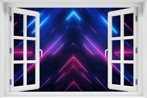 Abstract neon lines wallpaper
