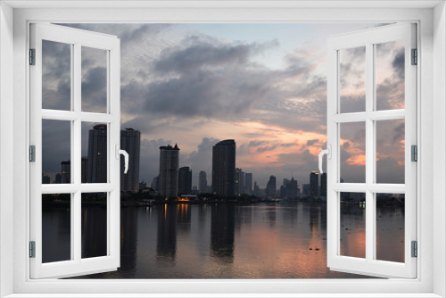 Fototapeta Naklejka Na Ścianę Okno 3D - city bangkok