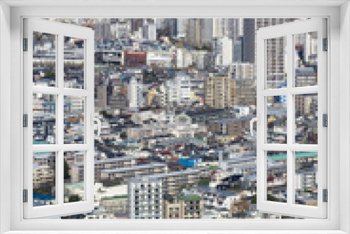 Fototapeta Naklejka Na Ścianę Okno 3D - 新宿　都庁舎からの展望