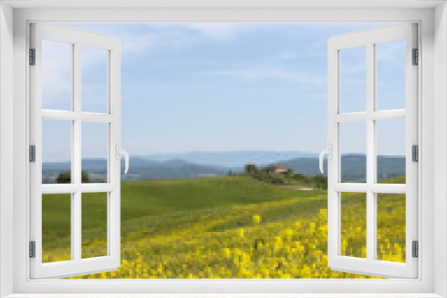 Fototapeta Naklejka Na Ścianę Okno 3D - Toskana im Frühling