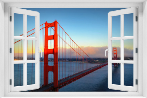 Fototapeta Naklejka Na Ścianę Okno 3D - Golden gate bridge, California