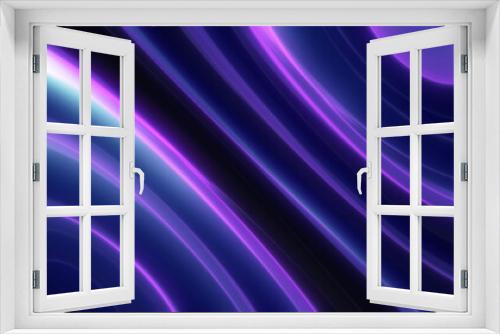 Fototapeta Naklejka Na Ścianę Okno 3D - Abstract glowing energy glowing purple lines background